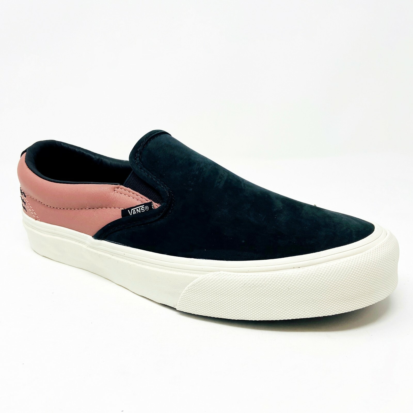 black slip on vans with roses