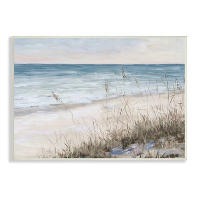 Stupell Traditional Beach Coast Line Tall Grass Soft Sky