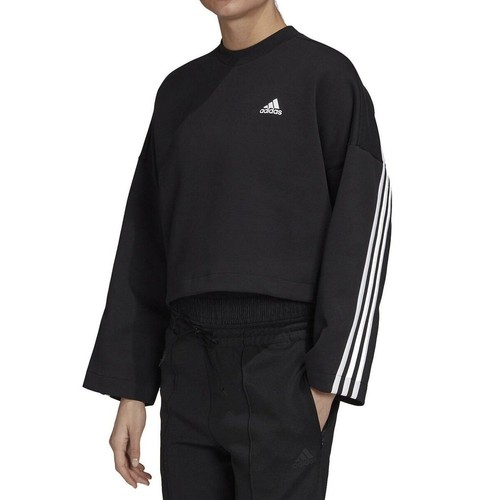 

[GC6943] Женская толстовка Adidas с 3 полосками двойной вязки, Черный
