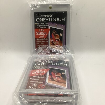 3 Ultra Pro One-Touch Thick Card 260pt Point Magnetic Card Holder UV Protection