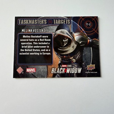 2021 Upper Deck Marvel Black Widow Movie #TT-2 Melina Vostokoff Taskmaster Targets
