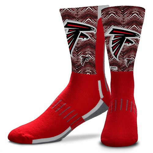 Носки Zubaz X FBF NFL Youth Atlanta Falcons Phenom Curve Crew