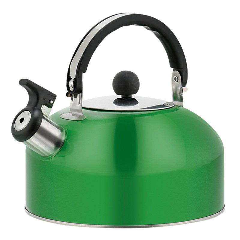 1.8L Durable Stainless Steel Whistling Kettle Tea Pot with Foldable Handle