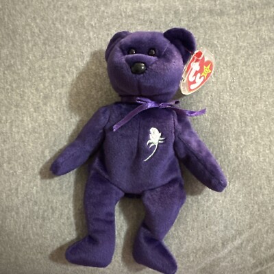 Ty Beanie Baby - PRINCESS Diana Bear 1997 RARE & RETIRED - MINT with MINT TAGS