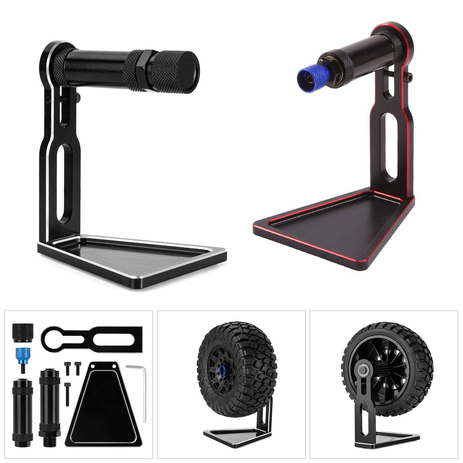 12MM & 17MM Tire Wheel Rim Tire Balance Stand Base Tool for 1:7 1:8 1:10 RC Car
