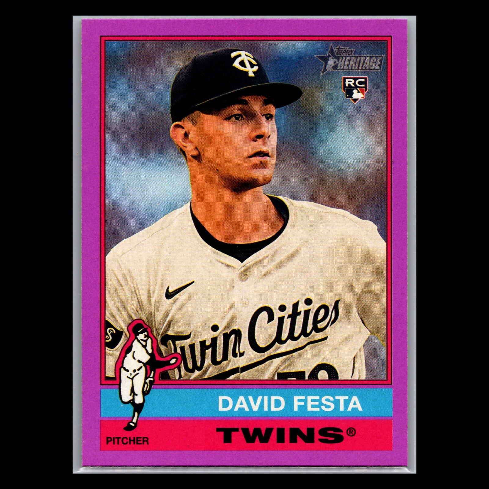 【希少】 2G ／ N.47 Paulo David 2025 Topps Heritage - 249 David Festa RC Light Purple Border