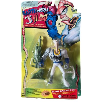 Earthworm Jim Battle Damage EWJ Action Figurine Re:Play!