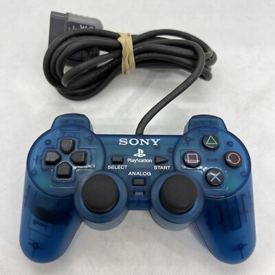 Sony PlayStation SCPH-1200 Analog Controller - Island Blue Original OEM