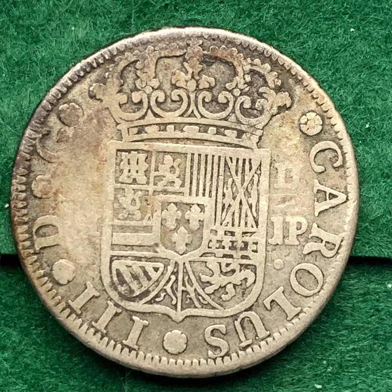 Espagne - 2 Reales Charles Iii 1er ModÃ¨Le, 1761 Mjp Madrid, Argent
