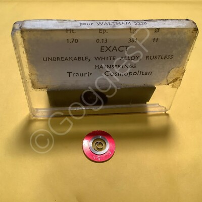 NOS Mainsprings for Waltham Watches 6/0s to 1s - Select A Style/Size