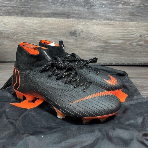 nike mercurial black and orange
