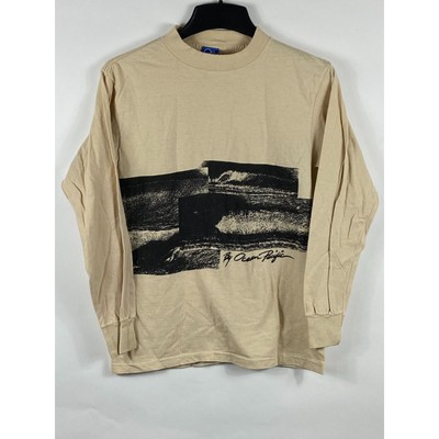Vintage Ocean Pacific Ocean Wave Graphic Pullover Sweatshirt Tan Medium B484