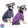 2 Pack Dog Sweaters for Small Dogs - Warm Winter Puppy Sweaters Cute Soft Dog Clothes Outfit Pet Costume for Boy Girl Doggie, Cat, Bulldog Pug Yorkie Kitten Chihuahua (Navy Blue, Purple, XX-Small)