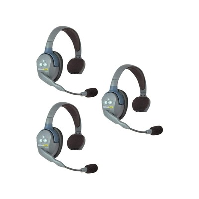 EARTEC UL3S UltraLITE Full Duplex Wireless Headset Communication for 3 Users ...