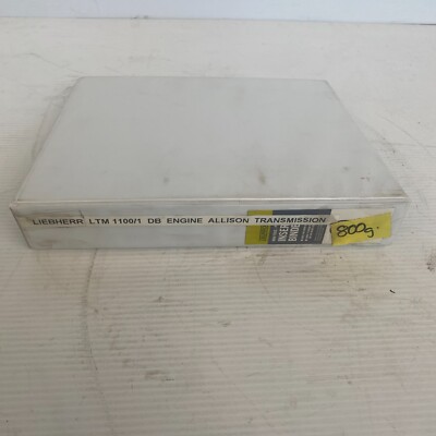 Liebherr LTM 1100/1 DB ENGINE ALLISON TRANSMISSION Manual Drawings Instructions