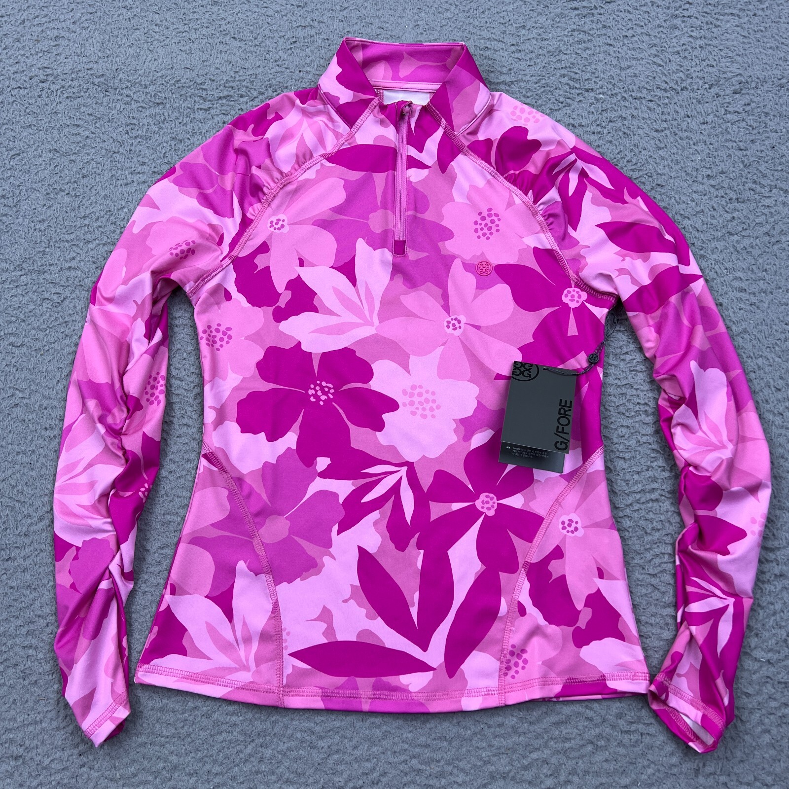 G/FORE トップス G/FORE Womens Floral Camo Tech Jersey 1/4 Zip Golf Pullover
