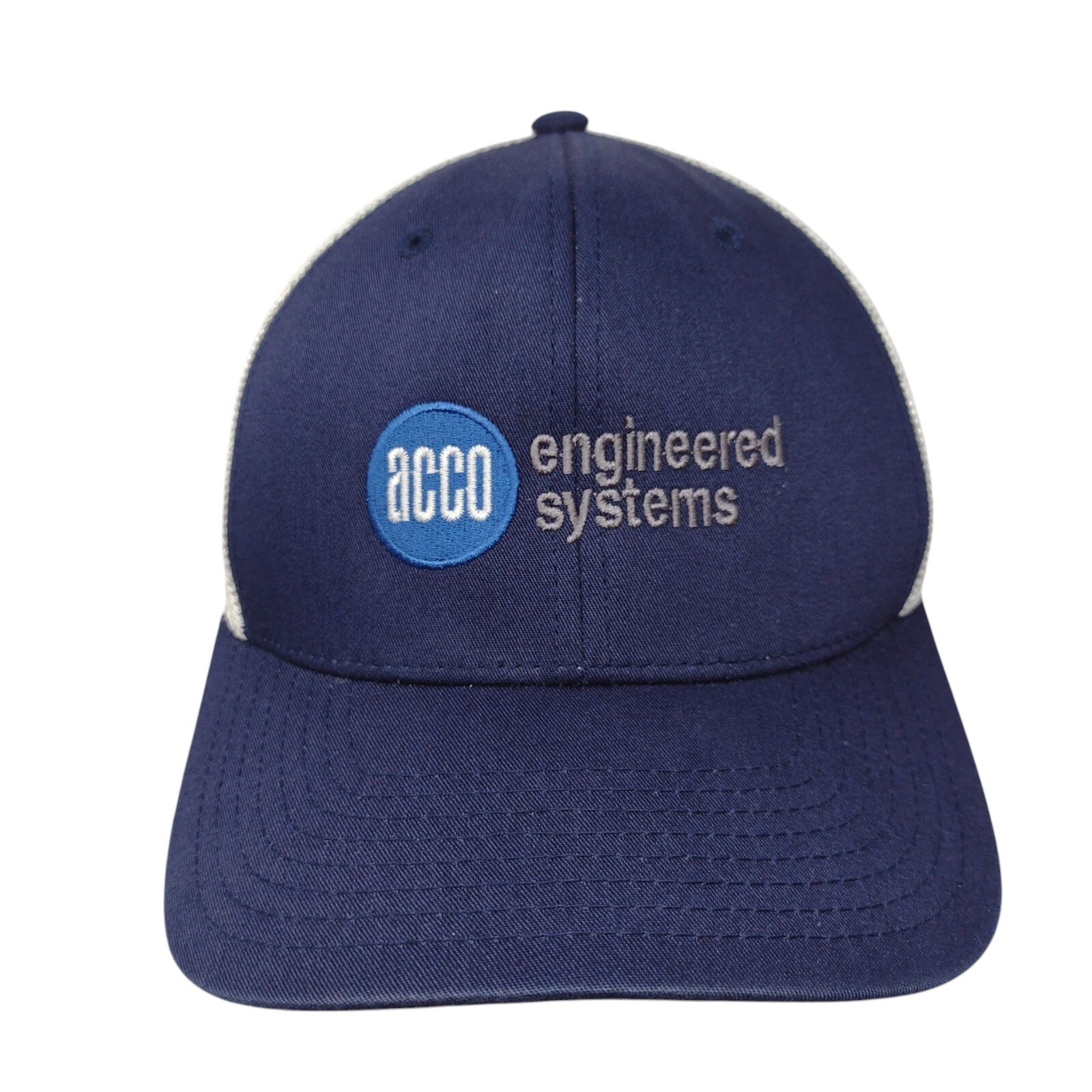acco♪ ACCO Engineered Systems Fitted Trucker Hat Blue S/M Port