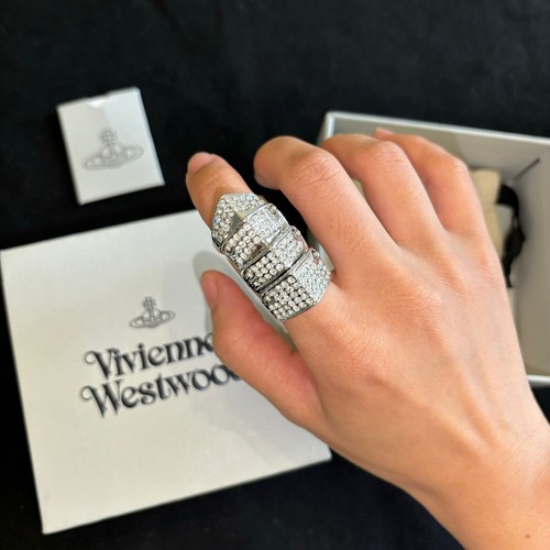 Vivienne Westwood ロゴリング s925 NANA Vivienne Westwood Ring Gold Blue Nana Planet 3D Accessory