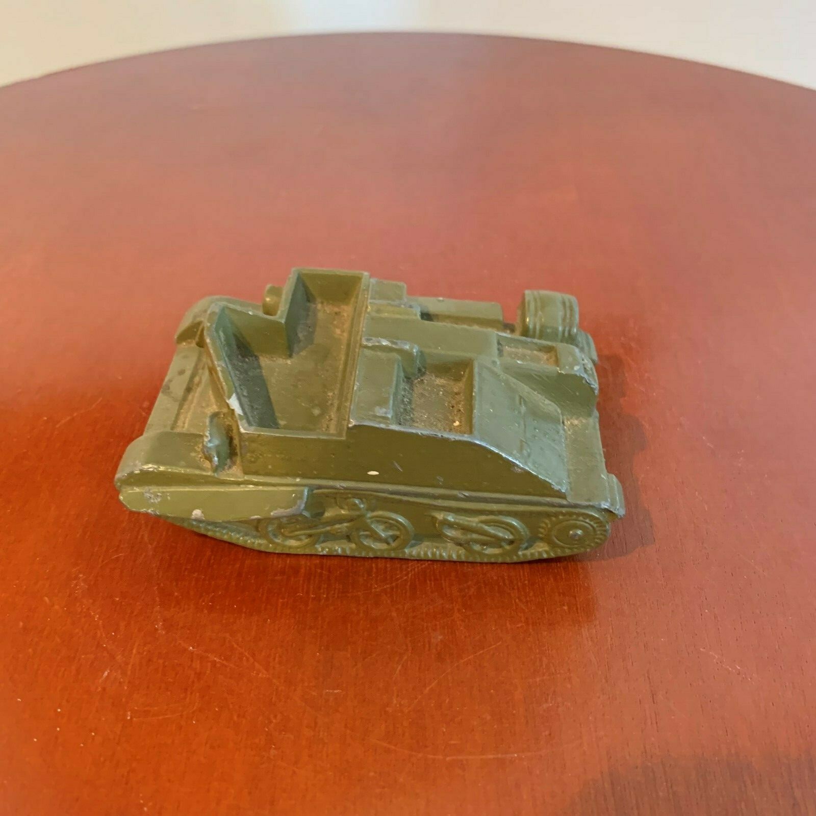 vintage die cast metal military toy tank