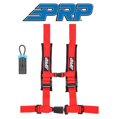 PRP Red 4-Point 2'' Harness/Seat Belt Bypass Connector For Polaris & Can-Am