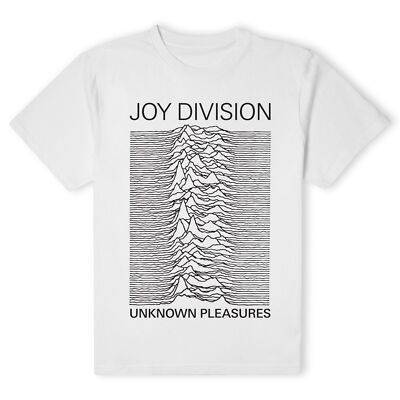 Official Joy Division Unknown Pleasures Unisex T-Shirt - White