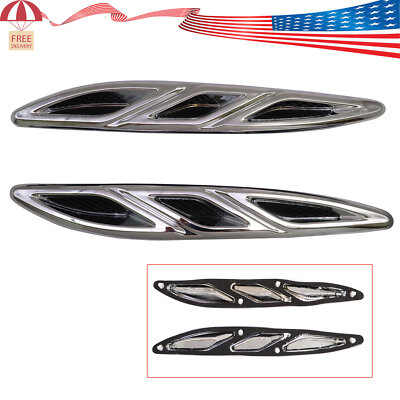 Left+Right Front Hood Engine Vent Grille Molding Trim for Buick Verano 2012-2016