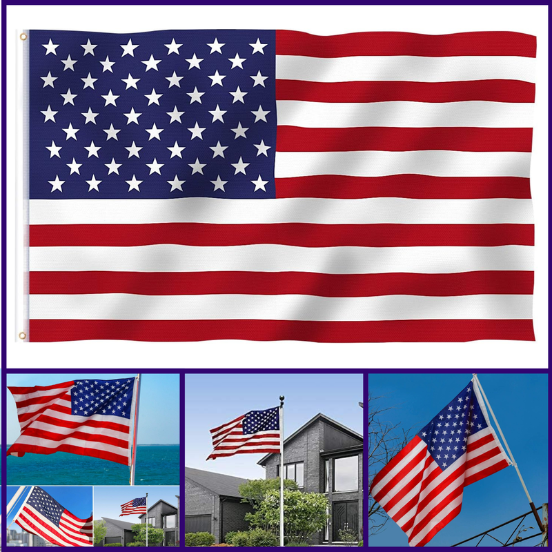 5X3 Ft American Outdoor US Flag  - USA Flags with Brass Grommets