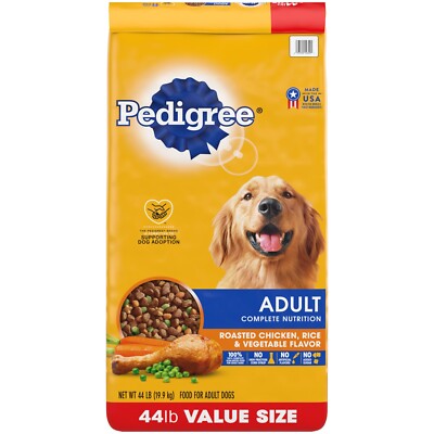 Pedigree Complete Nutrition Adult Dry Dog Food Roasted Chicken, Rice & Vegetable