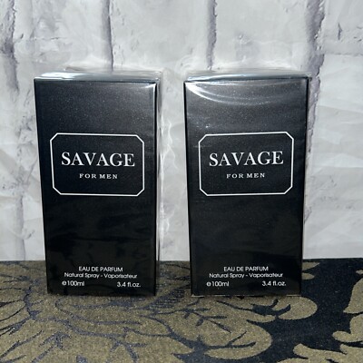 Two Savage for Men- 3.4 Oz Men's Eau De Parfum. Men's Casual Cologne NOT SAUVAGE