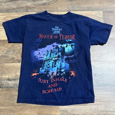 VTG Twilight Zone Tower of Terror Disney World Disneyland Shirt Youth Size Small