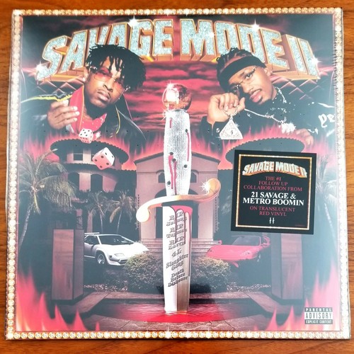 21 SAVAGE & METRO BOOMIN - SAVAGE MODE II 2 RED Vinyl DRAKE