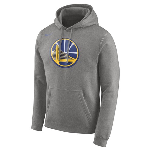 

[881131-063] Мужская футболка Nike NBA Golden State Warriors Club из флиса с капюшоном с логотипом, Серый