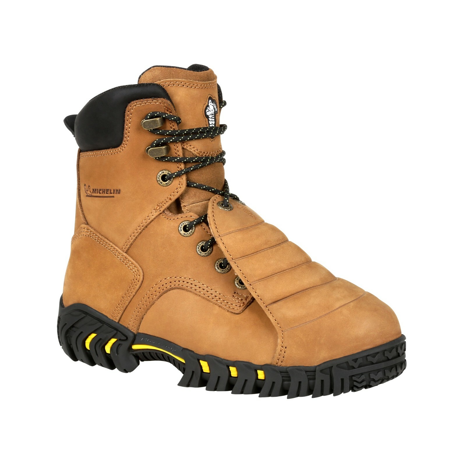 Pre-owned Michelin ® Pilot Sledge Toe Metatarsal Work Boots Xpx781 - All Sizes - In Brown