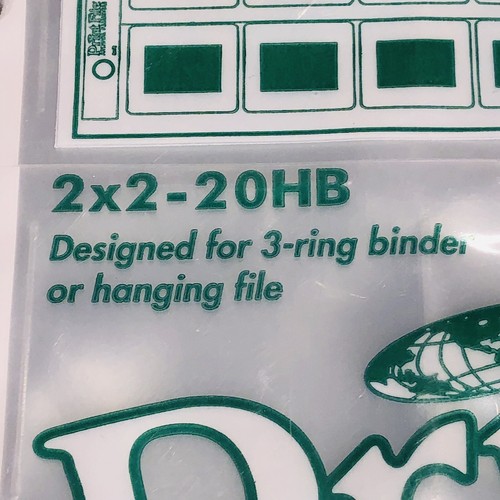 Print File 500282 Archival 35mm Slide Pages Pack of 25 #0500282