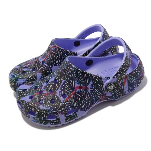 

Мужские сандалии унисекс Crocs Classic Butterfly Clog Moon Jelly Purple 208257-5Q7, Фиолетовый, Classic Butterfly Clog