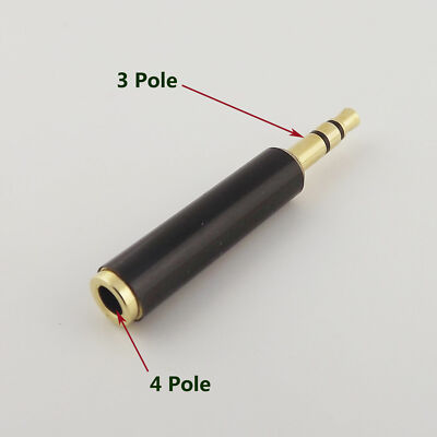 1x 3.5mm Stereo 3 Pole Male to 1/8