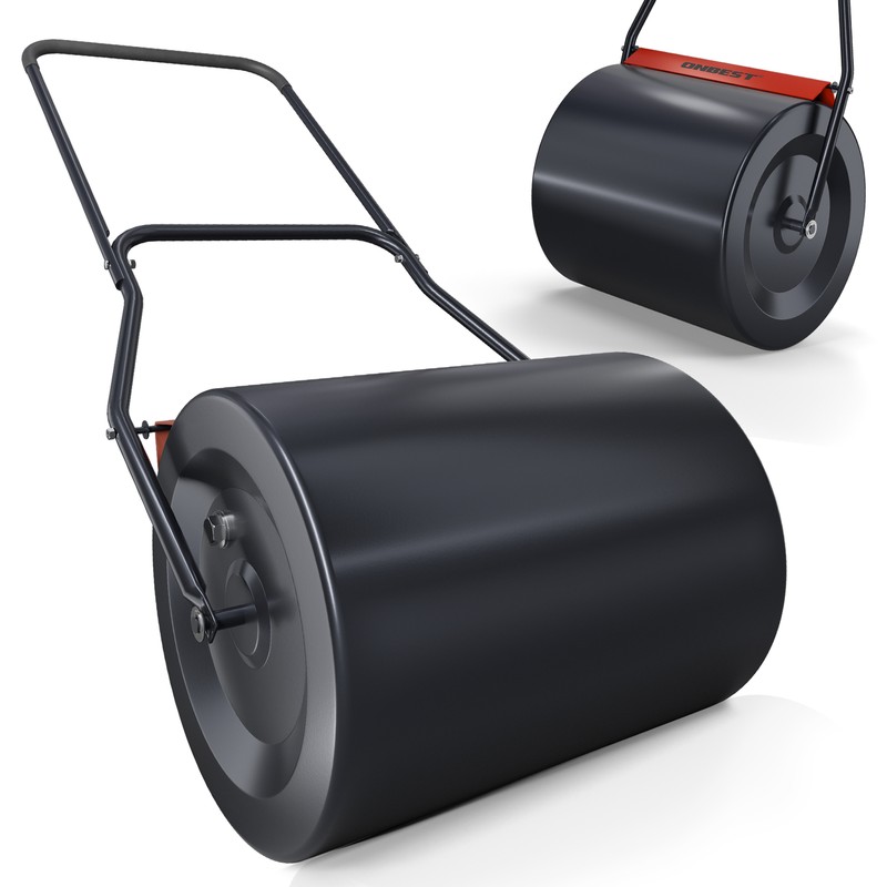 Rasenwalze 50 Cm 60 Liter Schmutzabstreifer Rasen Boden Acker Garten Hand Walze 