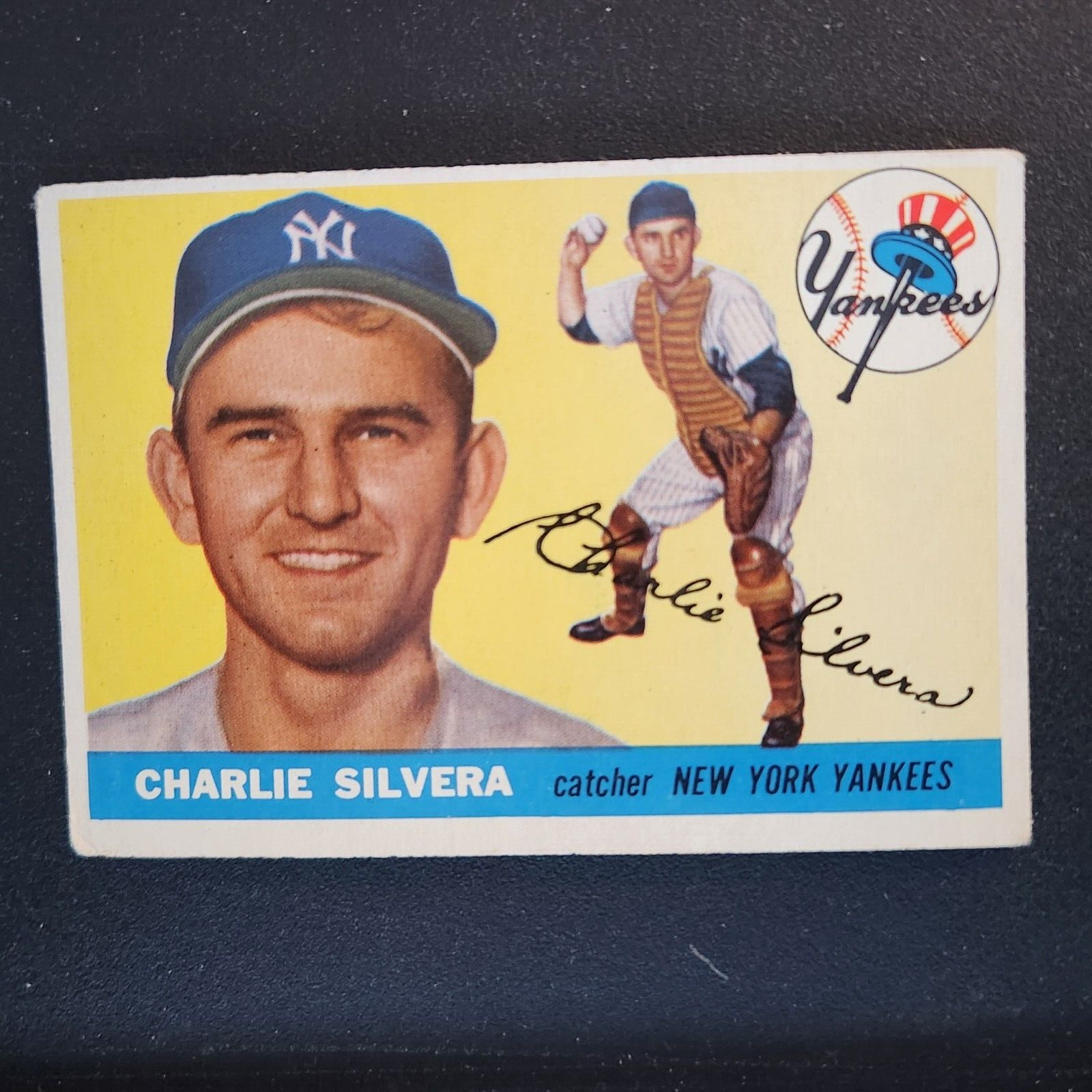 1955 Topps Charlie Silvera #188 VG/EX++ High Number | eBay
