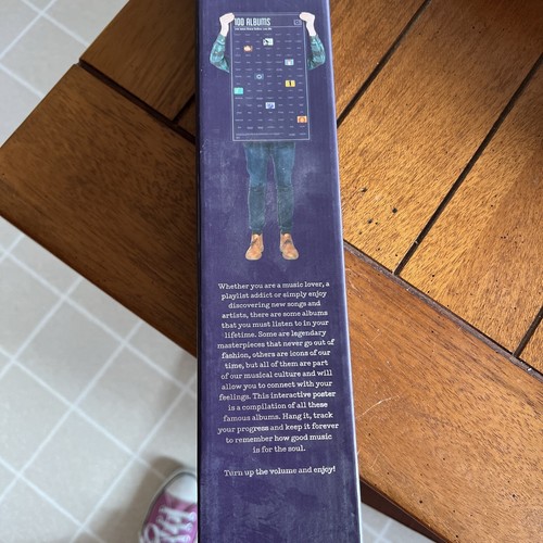 Audiophile Poster 100 Albums You Must Hear Before You Die NEW 22x38 FREE SHIP