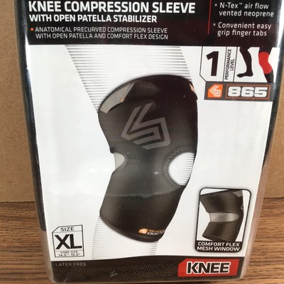 Shock Doctor Knee Compression Sleeve XL 865 Level1 Performance Flex Therapy NTex