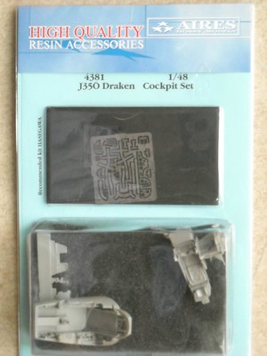 Aires 1/48 4381 J35O Cockpit Set for Hasegawa Kit