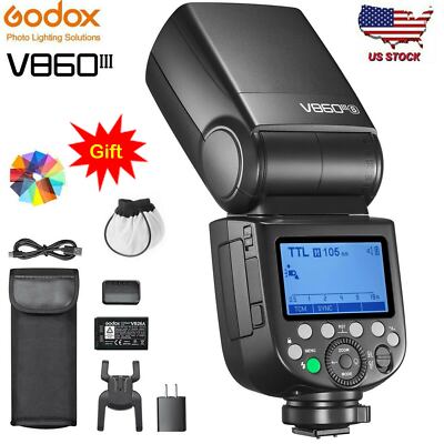 US Godox V860III-S 2.4G TTL HSS 2600mAh Li-on Battery Flash Speedlite For Sony