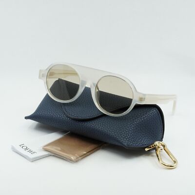 LOEWE LW40020I 21E Translucent White/Brown 48-23-145 Sunglasses New Authentic