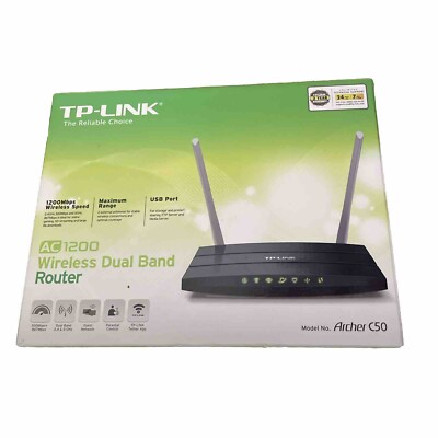 TP-LINK Archer C50 AC1200 Wireless Dual Band Router