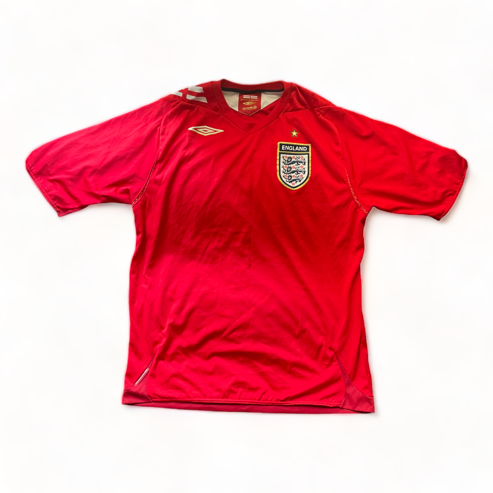 2006/08 ENGLAND AWAY SHIRT UMBRO Football Retro Vintage Soccer Jersey 8769