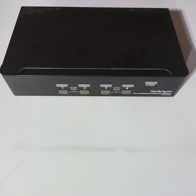 StarTech.com 4 Port DisplayPort KVM Switch w/ Audio  USB, Keyboard, Video, Mouse
