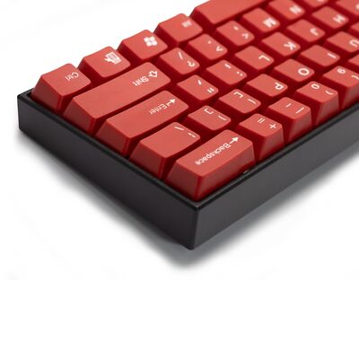 OEM Profile Red Keycaps 122 ANSI Layout Compatible with All MX Types Keyboard...