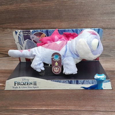 Frozen Walk & Go Fire Spirit Walking Figure Light Up Plush Salamander