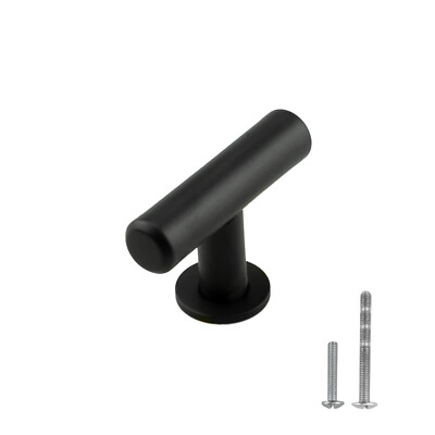 Black Modern Cabinet Handles Bar Pulls Kitchen Drawers Hardware Stainless Steel