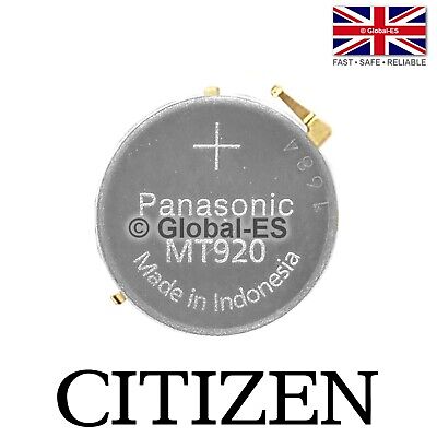 Citizen Eco MT920 295-2900 Capacitor Watch Battery: 0850 0855 0870 0875 0W50